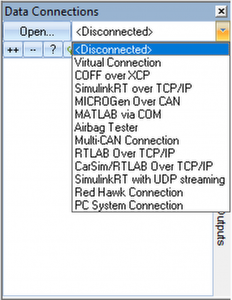 VISUALCONNX Data connections