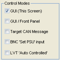 Power supply control modes